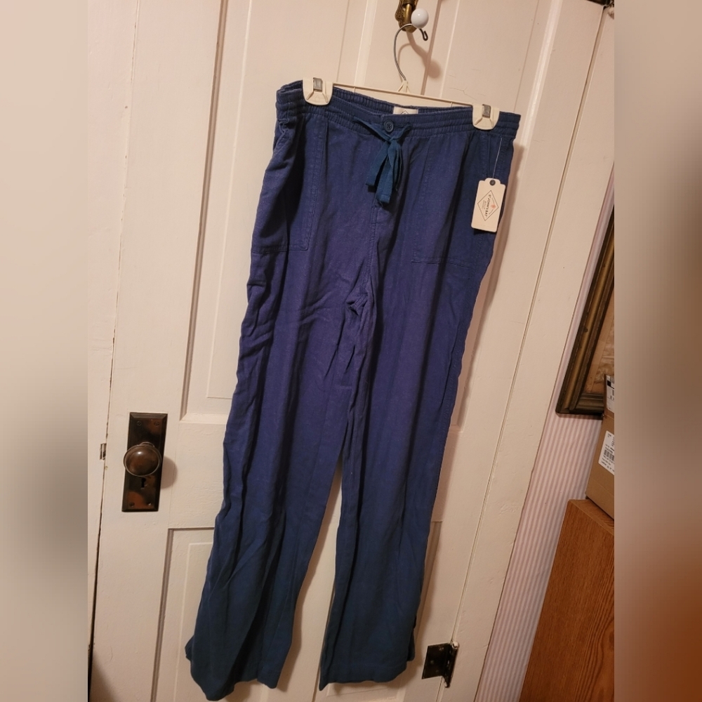 St. John's Bay blue linen pants